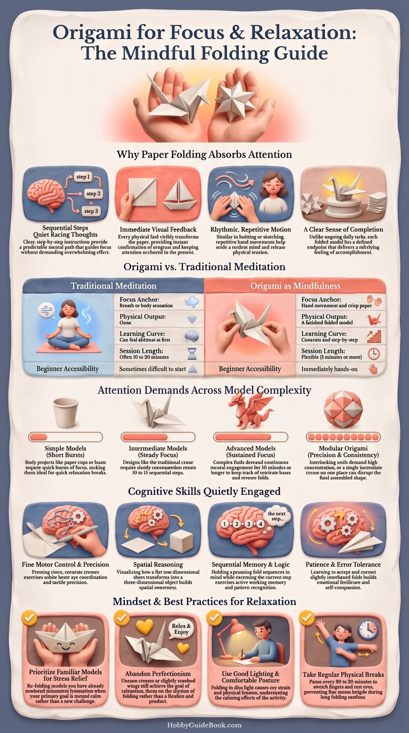 Detail Infographic of Is Origami Good for Focus and Relaxation?