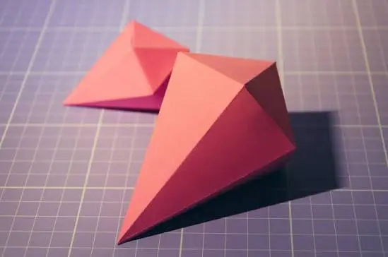 Comparing straight folds and curved origami shapes like cones and domes